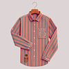 Emb Red F/S Shirt