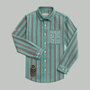 Emb Green F/S Shirt