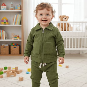 kids green suit