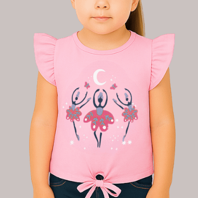 Pink knot tee